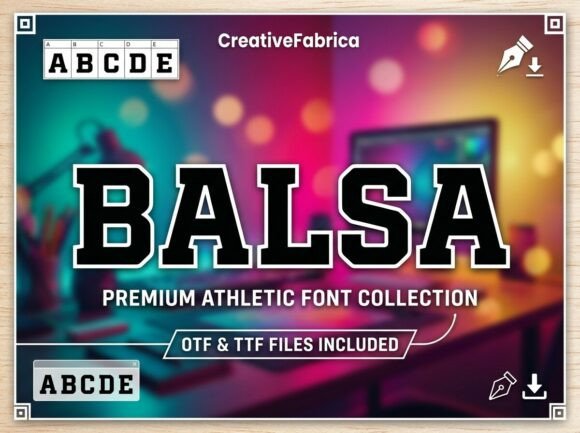Balsa Font for Creative Projects