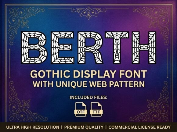 Berth: A Haunting Display Font