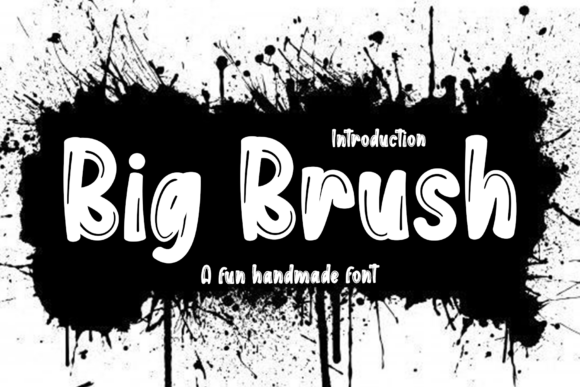 Big Brush Font for Creative Design
