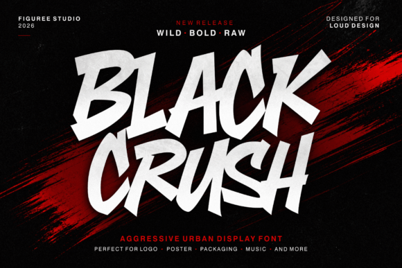 Black Crush Font for Bold Branding
