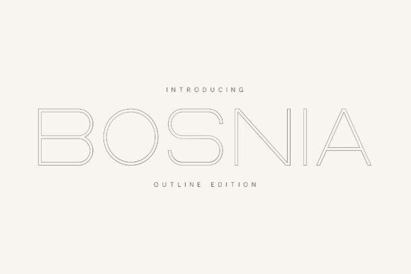 Bosnia Font for Creative Projects