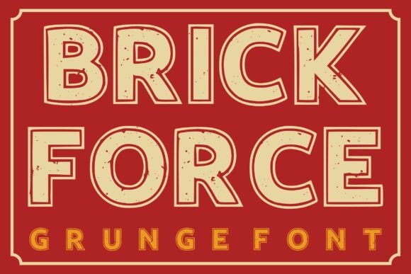 Brick Force Font for Bold Web Design