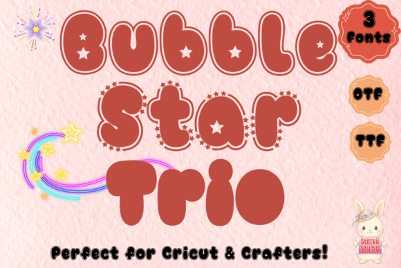 Bubble Star Trio Font