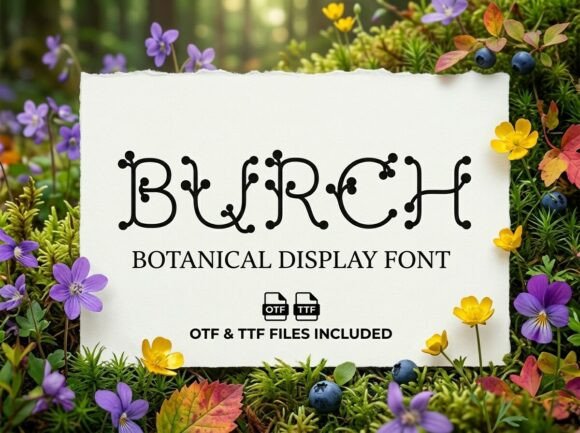 Burch: A Whimsical Font for Editorial Design