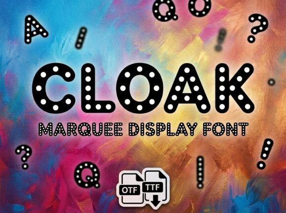Cloak Font for Creative Design