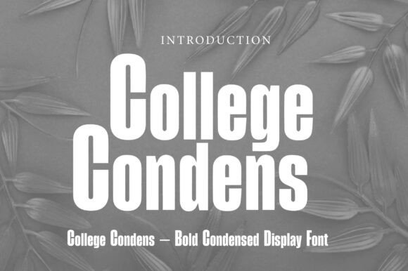 College Condens Font