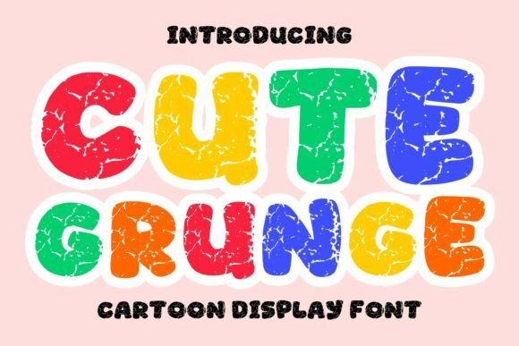 Cute Grunge Font for Creative Branding