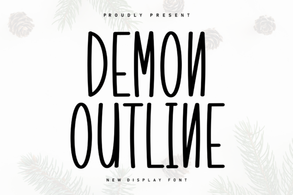 Demon Outline Font for Business Branding