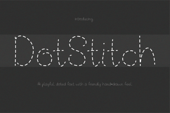 Dotstitch: A Handwritten Display Font