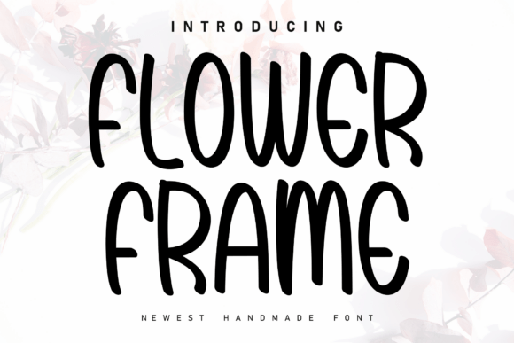 Flower Frame Font for Web Design
