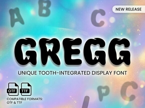 Gregg: A Whimsical Display Font for Business Branding