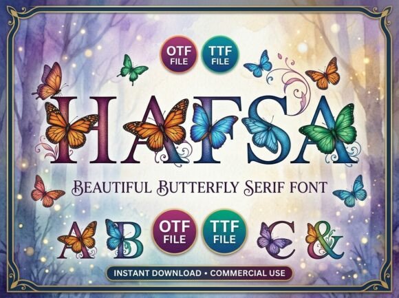 Hafsa Font: Elegant Display Type