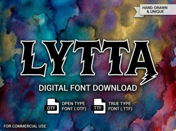 Lytta: A Bold Display Font for Creative Projects