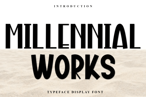 Millennial Works Font for Festive Design