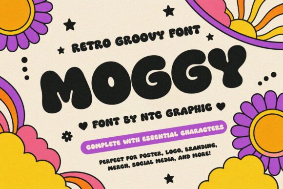 Moggy Font: Retro Display Style
