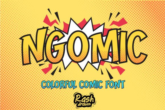 Ngomic Font: Vibrant Comic Style