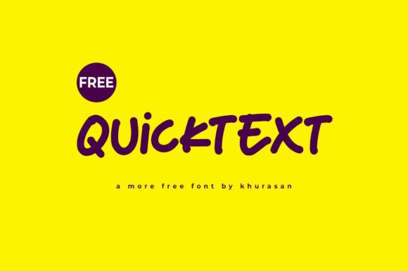 Quicktext Font for Creative Design