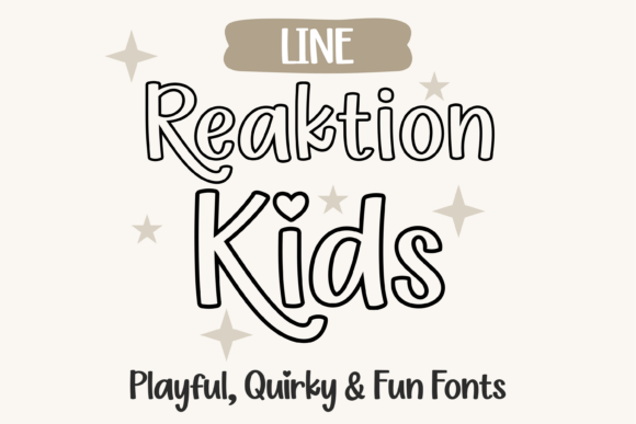 Reaktion Kids Line Font