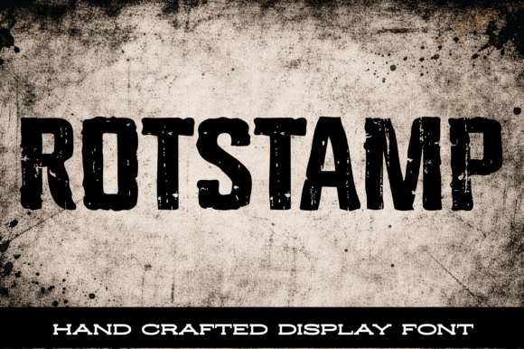 Rotstamp: A Bold Display Font