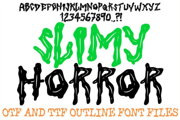 Slimy Horror Font Review