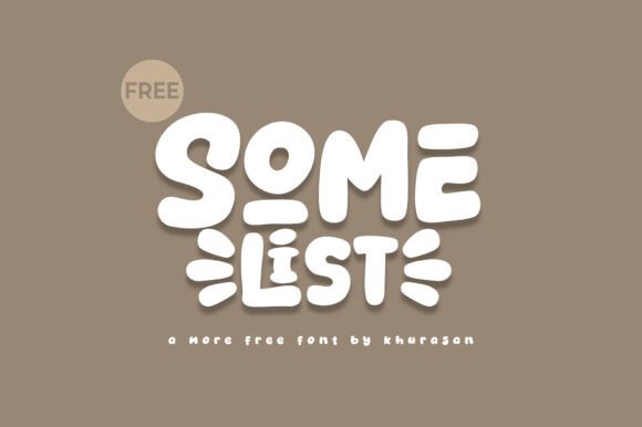 Somelist Font for Web Design
