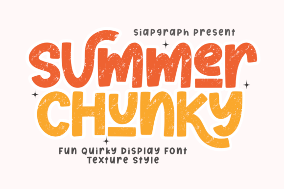 Summer Chunky Texture Font