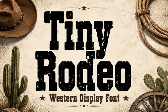 Tiny Rodeo Font for Web Design