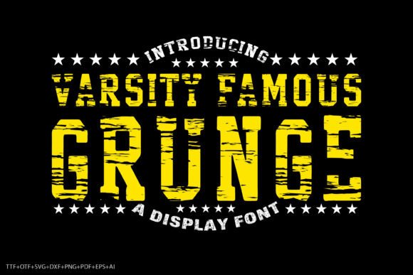 Varsity Famous Grunge Font