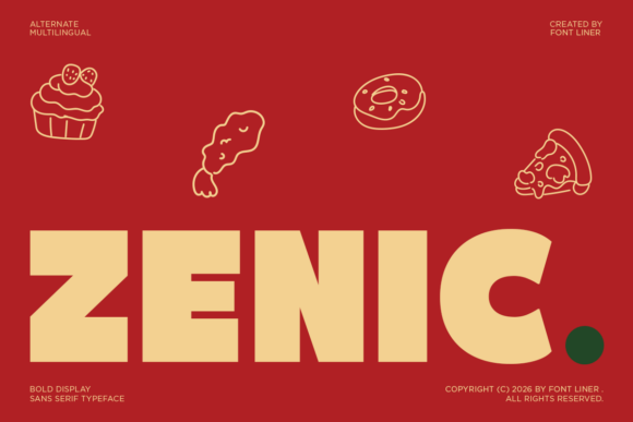 Zenic Font for Bold Editorial Design